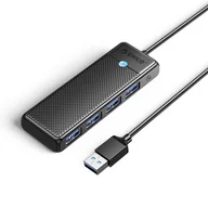 Złącza, przejściówki, adaptery - Hub PAPW4A-C3 rozdzielacz 4x USB-A - czarny ORICO - miniaturka - grafika 1