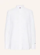 Bluzki damskie - Tommy Hilfiger Bluzka Z Lnu Z Falbankami weiss - TOMMY HILFIGER - miniaturka - grafika 1