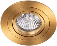 Lampy sufitowe - Oczko ledowe sufitowe Caro AZ5424 okrągłe ruchome złote - miniaturka - grafika 1