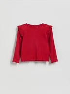 Bluzki dla niemowląt - Reserved - Bluzka z falbanami - czerwony - miniaturka - grafika 1