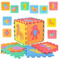 Zabawki interaktywne dla dzieci - Edukacyjna Mata Piankowa Grube Puzzle piankowe 29cm 10 sztuk Dopasowywanie U659 - miniaturka - grafika 1