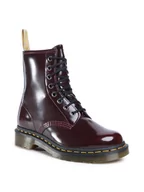 Półbuty damskie - Dr. Martens Glany Vegan 1460 23756600 Bordowy - miniaturka - grafika 1