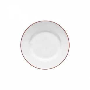 Costa Nova Talerz płytki Beja White Red 23 cm - Talerze - miniaturka - grafika 1