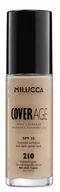 Podkłady do twarzy - Milucca Milucca Coverage Foundation 210 - podkład kryjący do twarzy 30ml - miniaturka - grafika 1