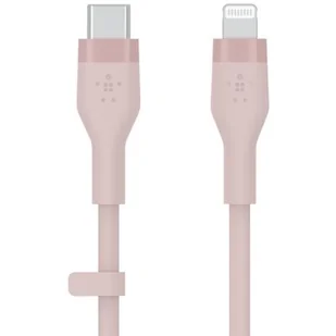 Belkin Kabel USB Typ-C Lightning Silicone 2m Różowy CAA009BT2MPK - Kable USB - miniaturka - grafika 1