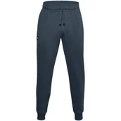 Spodnie męskie - Spodnie męskie Under Armour Rival Fleece Jogger granatowe 1357128 408-XXL - miniaturka - grafika 1
