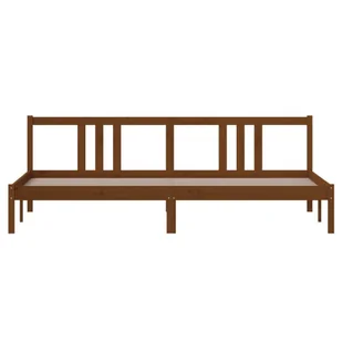 Lumarko Rama łóżka, miodowy brąz, lite drewno, 200 x 200 cm - Łóżka Lumarko Rama łóżka, miodowy brąz, lite drewno, 200 x 200 cm - Łóżka - miniaturka - grafika 5