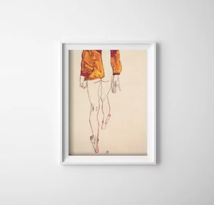 Plakat w stylu retro Reprodukcja obrazu Egon Schiele - Plakaty - miniaturka - grafika 1