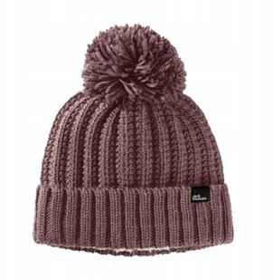 Czapka zimowa damska Jack Wolfskin Highloft Knit Beanie - red coral - Czapki damskie Czapka zimowa damska Jack Wolfskin Highloft Knit Beanie - red coral - Czapki damskie - miniaturka - grafika 1