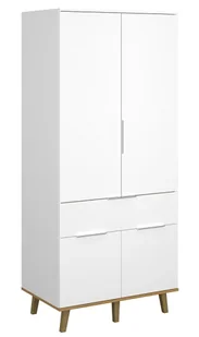 Biała skandynawska szafa L1-W92 - Szafy Biała skandynawska szafa L1-W92 - Szafy - miniaturka - grafika 1