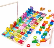 Układanki dla dzieci - Trening Mózgu Montessori Puzzle Rybki Kulki - miniaturka - grafika 1