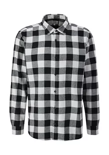 s.Oliver Sales GmbH & Co. KG/s.Oliver Męska koszula flanelowa w kratkę, czarny, L - Koszule męskie - miniaturka - grafika 1