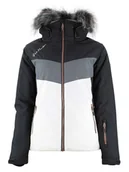 Kurtki narciarskie - Peak Mountain Kurtka narciarska "Afidol" w kolorze czarno-białym - miniaturka - grafika 1