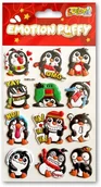 Szkolne artykuły papiernicze - Naklejki puffy Emotion Penguins - miniaturka - grafika 1