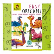 Zabawki kreatywne - Zestaw kreatywny EASY ORIGAMI Ludattica - Dinozaury - miniaturka - grafika 1