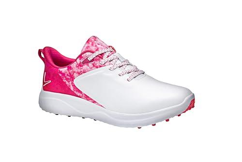 Callaway Golf damskie buty golfowe Anza, białe/różowe, 38 EU, biały, różowy, 38.5 EU