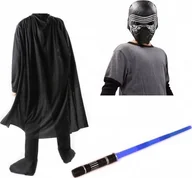 Dodatki do strojów karnawałowych - KYLO REN: PELERYNA +MASKA +MIECZ ŚWIETLNY IDEALNY ZESTAW DLA FANA STAR WARS - miniaturka - grafika 1