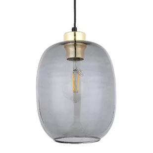 Pojedyncza owalna lampa wisząca Delta 4839 TK Lighting szklana grafitowa - Lampy sufitowe - miniaturka - grafika 1