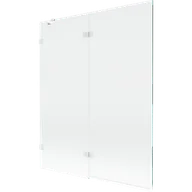 Parawany nawannowe - Mexen Lunar parawan nawannowy 2-skrzydłowy lewy 140 x 150 cm, transparent, biały - 897-140-100-20-00-L - miniaturka - grafika 1