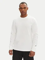 Koszulki męskie - Champion Longsleeve 221164 Biały Loose Fit - miniaturka - grafika 1