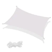 Parasole ogrodowe - Żagiel przeciwsłoneczny prostokątny 4x3m popielaty SN1033 - miniaturka - grafika 1