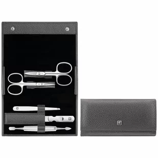 Zestaw podróżny zwilling classic inox – szare, skórzane etui, 5 elementów - szary kod: 97685-003-0 - Noże kuchenne - miniaturka - grafika 1