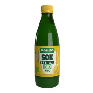 Naura Ekologiczny sok z cytryn 100% NFC 250 ml TAK - Soki i napoje niegazowane - miniaturka - grafika 1