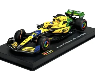 BBURAGO McLAREN FORMULA 1 TEAM MCL38 GP MONACO #81 OSCAR PIASTRI Z GABLOTKĄ 38215 1:43 - Samochody i pojazdy dla dzieci - miniaturka - grafika 1