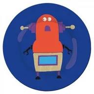 Miseczki i talerzyki dla dzieci - Talerz Deserowy Fi 20 Cm Dla Dzieci, Seria Roboty Maison Petit Jour - miniaturka - grafika 1
