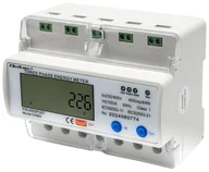 Inne urządzenia pomiarowe - Trójfazowy elektroniczny licznik / miernik Qoltec 400V DIN Wi-Fi TUYA LCD - miniaturka - grafika 1