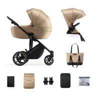 Wózki dziecięce - Kinderkraft, Prime 2, wózek wielofunkcyjny, 2w1, Sandrose Beige - miniaturka - grafika 1