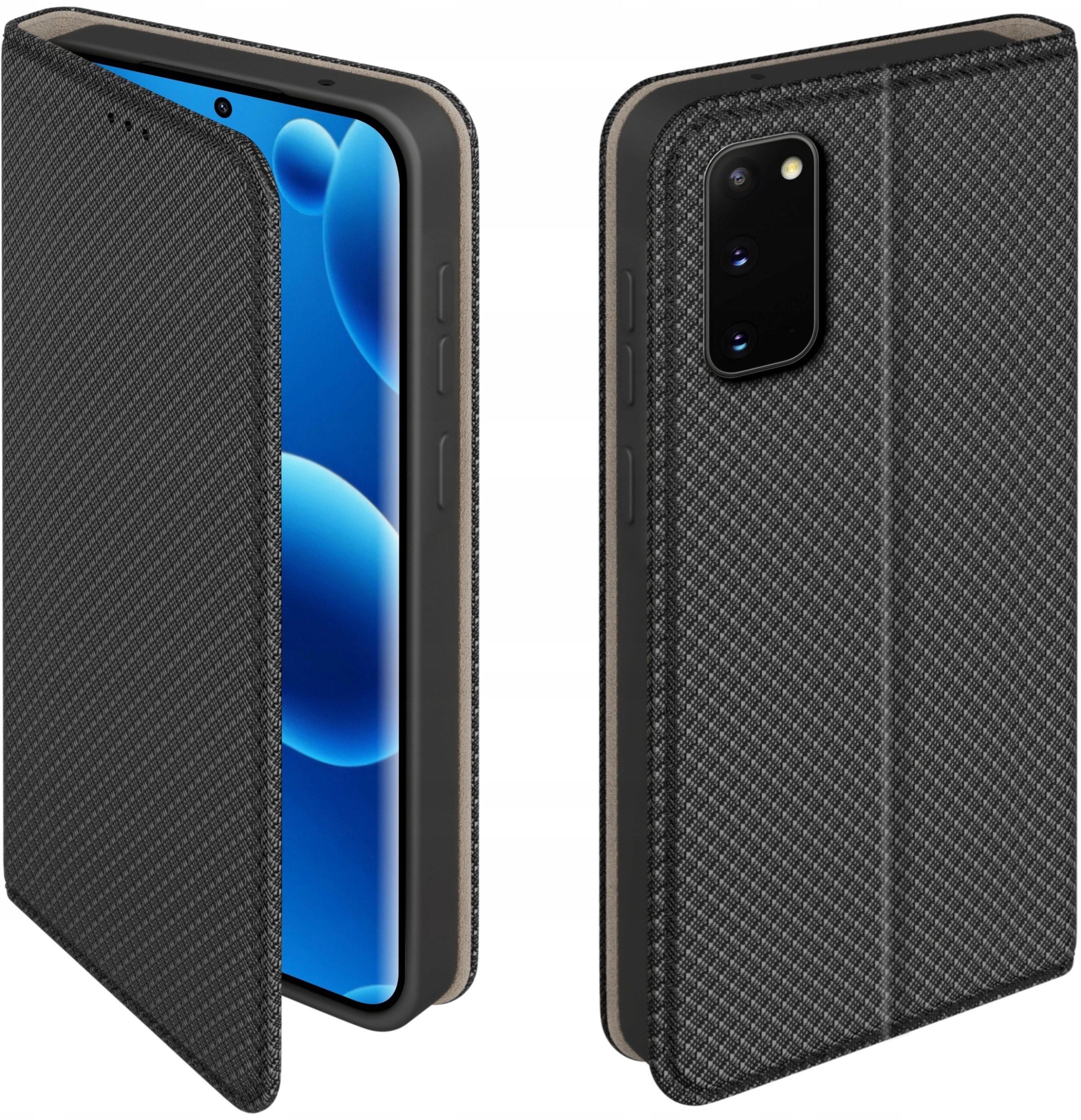 krainaGSM Etui Z Klapką Do Samsung S20 S11E Zamykane Czarne Futerał