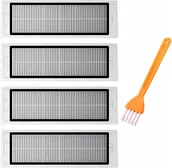 Filtry do odkurzaczy - Filtr HEPA 4x do Xiaomi Roborock S5 S6 MaxV Pure S50 S55 + czyścik - miniaturka - grafika 1