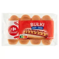 Inne pieczywo - Carrefour Classic Bułki hot-dog 250 g (4 sztuki) - miniaturka - grafika 1