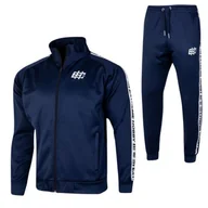 Bluzy sportowe męskie - DRES SPORTOWY EXTREME HOBBY STYLE 2022 KOMPLET GRANATOWY - miniaturka - grafika 1