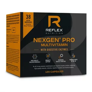 Reflex Nexgen® PRO Multiwitamina + Enzymy Trawienne, 120 kapsułek - Witaminy i minerały - miniaturka - grafika 1