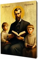 Ikony i obrazy sakralne - Błogosławiony Edmund Bojanowski: Ikona Apostoła Miłosierdzia - miniaturka - grafika 1