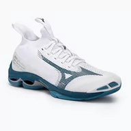 Buty sportowe męskie - Buty do siatkówki Mizuno Wave Lightning Neo 2 white/sailor blue/silver - miniaturka - grafika 1