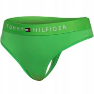Majtki damskie - TOMMY HILFIGER MAJTKI DAMSKIE THONG ZIELONE r.XS - miniaturka - grafika 1