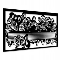Dekoracje domu - Obraz Ostatnia Wieczerza Z Drewna Panel 3D Ażurowy - miniaturka - grafika 1