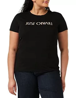 Koszulki i topy damskie - Just Cavalli Koszulka damska, 900 czarny, XXS - grafika 1
