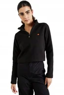 Bluzy damskie - Ellesse Bluza Damska Czarna Ze Stójką Polarowa 42 Ktb - miniaturka - grafika 1