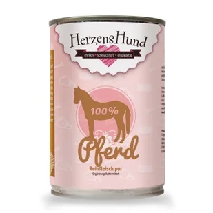 HerzensHund Czyste mięso Konina 12x400g - Mokra karma dla psów - miniaturka - grafika 1