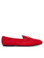 Półbuty damskie - LOVE MOSCHINO Loafersy JA10031G1OJA0500 Czerwony - miniaturka - grafika 1