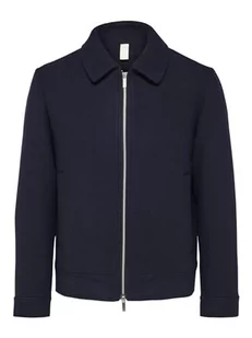 SELETED HOMME Męska kurtka przejściowa Slhfilip Wool JKT Noos, niebieski, XL - Kurtki męskie - miniaturka - grafika 1