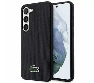 Lacoste LCHCS23SPVCK Hardcase Iconic Petit Pique do Samsung Galaxy S23 Czarny - Etui i futerały do telefonów - miniaturka - grafika 1