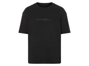 LIVERGY® T-shirt męski oversize z bawełny (Czarny, S (44/46)) - Koszulki męskie - miniaturka - grafika 1