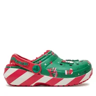 Buty dla chłopców - Klapki Crocs Classic Mickey Xmass Lined Clog K 210814 Zielony - miniaturka - grafika 1