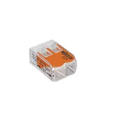 Kostki, złączki, wtyczki - Złączka COMPACT 2-przewodowa z dźwigniami przeźroczysta (bl=5szt) - miniaturka - grafika 1