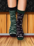 Skarpetki damskie - NAUCZYCIELKA NA MEDAL / skarpety dla nauczycielki / prezent dla nauczycielki - miniaturka - grafika 1